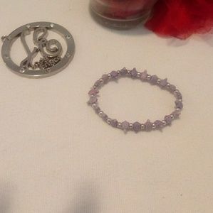 Purple and Silver Bracelet for All